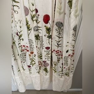 Anthropology NWT floral long skirt